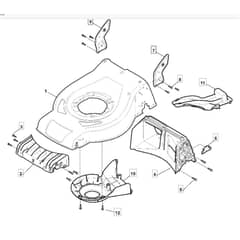 534 WSQE_B - 2017 - 295546528/AMZ - Mountfield Rotary Mower Deck Diagram