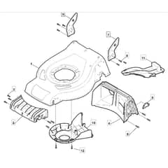 534 WSQE_B - 2017-2019 - 295546628/AMZ - Mountfield Rotary Mower Deck Diagram