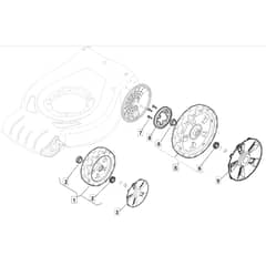 534 WSQE_B - 2017-2019 - 295546628/AMZ - Mountfield Rotary Mower Wheels Diagram