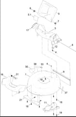 Hayter Osprey 53 - 345A (400000001 - 999999999) - Chute - Rear Deflector Assembly
