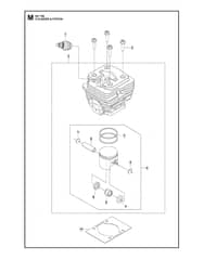 Husqvarna 541RB - Cylinder Piston