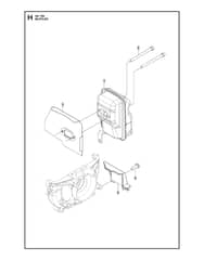 Husqvarna 541RB - Muffler