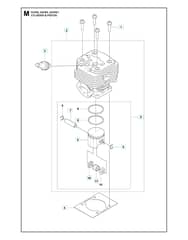Husqvarna 541RS - Cylinder Piston