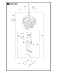 Husqvarna 541RST - Cylinder Piston