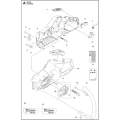 Husqvarna 542i XP - 970647015 - Chassis