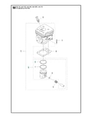 Husqvarna 545FX - Cylinder Piston