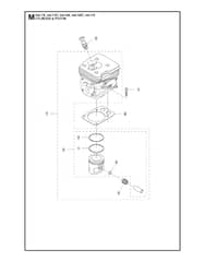 Husqvarna 545RX - Cylinder Piston