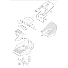 550 R - 2005 - 12-9704-80 - Mountfield Rotary Mower Blade Diagram