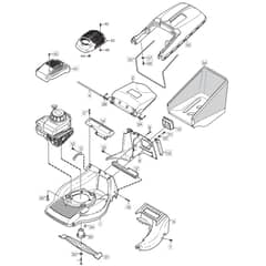 550 R - 2004 - 12-9786-79 - Mountfield Rotary Mower Grass Bag Diagram