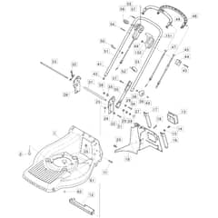 550 R - 2006-2007 - 292555023/MOR - Mountfield Rotary Mower Handle Diagram