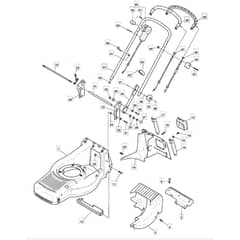 550 R - 2006 - 292555043/MO6 - Mountfield Rotary Mower Upper Handle Diagram