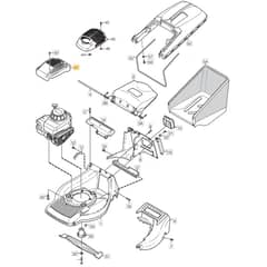550 R ES - 2004 - 12-9798-79 - Mountfield Rotary Mower Grass Bag Diagram