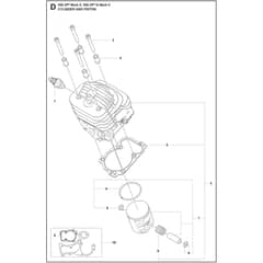 Husqvarna 550 XP G Mark II - 967690915 - Cylinder Piston