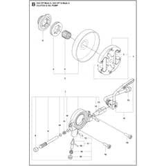 Husqvarna 550 XP G Mark II - 967690915 - Clutch And Oil Pump