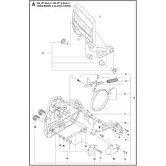 Husqvarna 550 XP G Mark II - 967690915 - Chain Brake And Clutch Cover