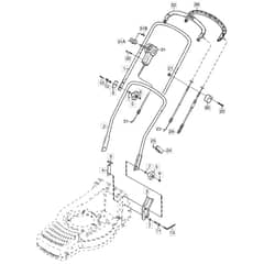 550R TURBO - 2002 - 12-9786-79 - Mountfield Rotary Mower Handle Diagram