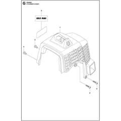 Husqvarna 553RBX - 966780202 - Cylinder Cover