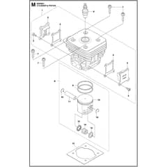 Husqvarna 553RBX - 966780202 - Cylinder Piston