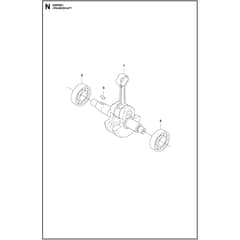 Husqvarna 553RBX - 966780202 - Crankshaft