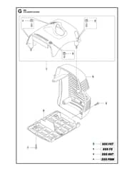 Husqvarna 555FRM - Cylinder Cover