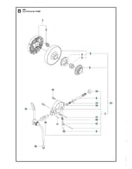 Husqvarna 556 - Clutch & Oil Pump