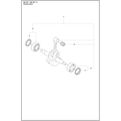 Husqvarna 564 XP - 970711418 - Crankshaft