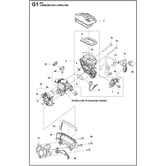 Husqvarna 565 - 966733920 - Carburetor And Air Filter