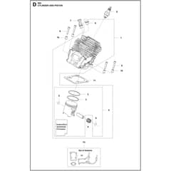 Husqvarna 565 - 966733920 - Cylinder Piston