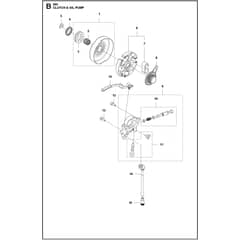 Husqvarna 565 - 966733920 - Clutch And Oil Pump