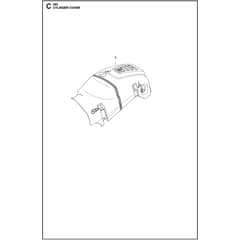Husqvarna 565 - 966733920 - Cylinder Cover