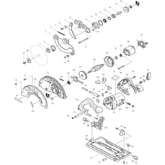 Makita 5705R - Circular Saw 185mm - Power Tool Diagram
