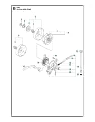 Husqvarna 570II - Clutch & Oil Pump