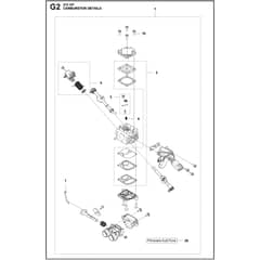 Husqvarna 572 XP G - 966733420 - Carburetor Details