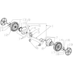 Masport 575AL - 465839 - Aug 2020 > 8479068 - Wheel Assembly