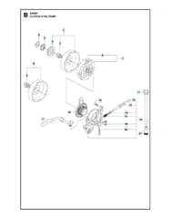 Husqvarna 576XP - Clutch & Oil Pump