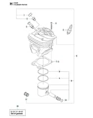Husqvarna 576XP - Cylinder Piston