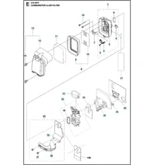 Husqvarna 578 BTF - Carburetor / Air Filter