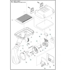 Husqvarna 580 BFS - 2011-05 - Carburetor / Air Filter