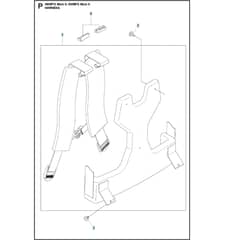 Husqvarna 580BFS Mark II – 580BTS Mark II - Harness