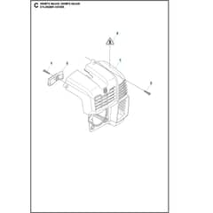 Husqvarna 580BFS Mark III – 580BTS Mark III - Cylinder Cover