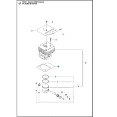 Husqvarna 580BFS Mark III – 580BTS Mark III - Cylinder Piston