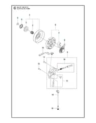 Husqvarna 592XP - Clutch & Oil Pump