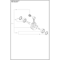 Husqvarna 592 XP G - 970493454 - Crankshaft