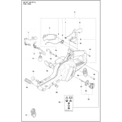 Husqvarna 592 XP G - 970493454 - Fuel Tank