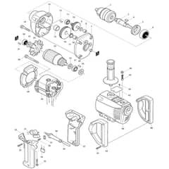 Makita 6013B - Drill 13mm - Power Tool Diagram