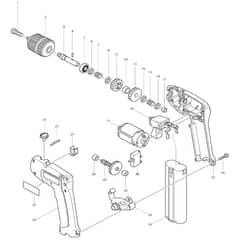 Makita 6015D - Cordless Drill 10mm - Power Tool Diagram