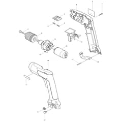 Makita 6018D - Cordless Drill 10mm - Power Tool Diagram