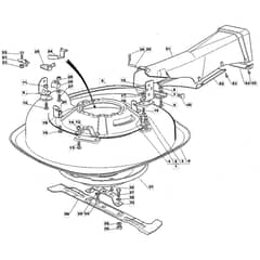 625M - 2003 - 	13-2659-13 - Mountfield Ride On Mower 63cm Deck Diagram