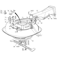 625M - 2004 - 13-2659-14 - Mountfield Ride On Mower 63cm Deck Diagram