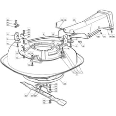 625M - 2005-2006 - 13-2659-15 - Mountfield Ride On Mower 63cm Deck Diagram